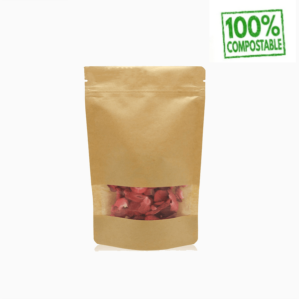 Doypack Sachet Kraft Tisane Sachet Kraft Herboristerie Clearance