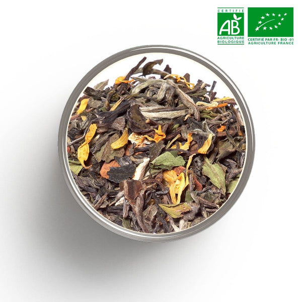 Organic green tea Mix tea (cinnamon, mandarin) in bulk
