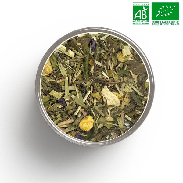 Organic good mood green tea (Lemon, Apricot) in bulk