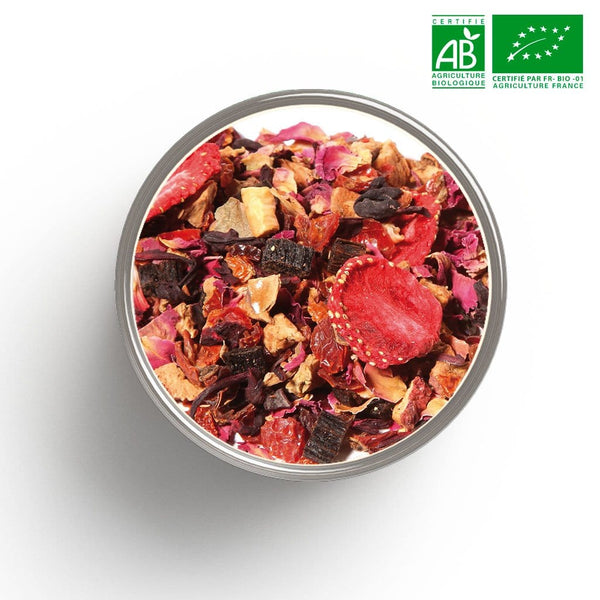 Pink Tasty fruity infusion (strawberry, cream) Organic in bulk