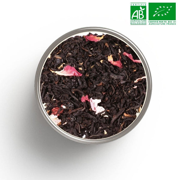 Organic black tea (wild berries) in bulk