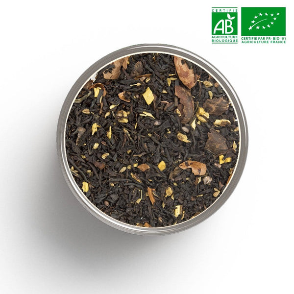 Black tea Gourmet snack (liquorice, chocolate) Organic in bulk
