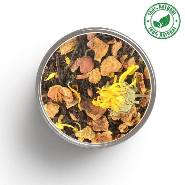 Black tea Gourmandise (pistachio, almond, cream) in bulk