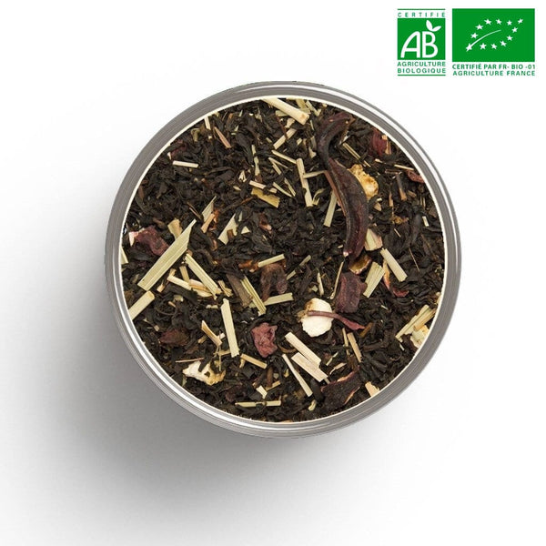 Organic black tea (strawberry, vanilla) in bulk