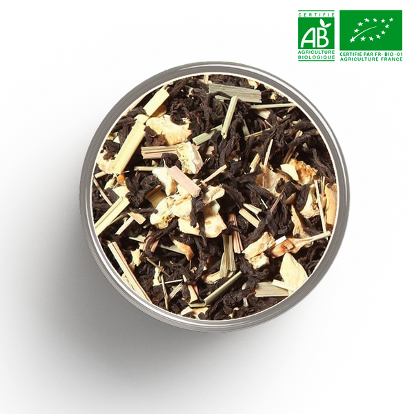 Organic FIFO black tea (ginger-lemon) in bulk